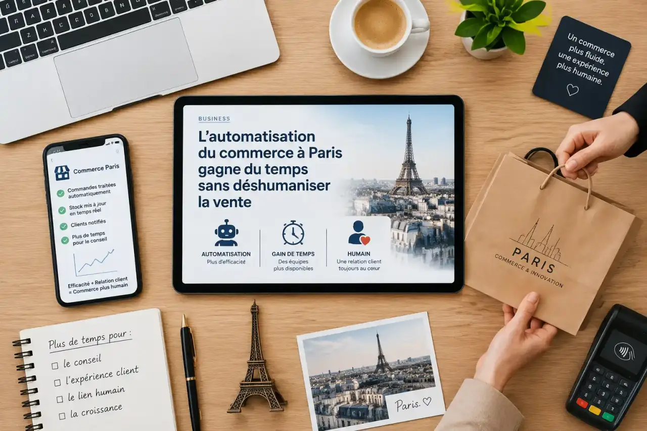 L’automatisation du commerce à Paris gagne du temps sans déshumaniser la vente