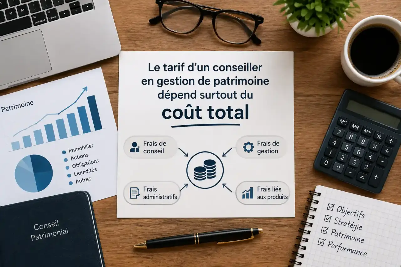 Le tarif d’un conseiller en gestion de patrimoine dépend surtout du coût total